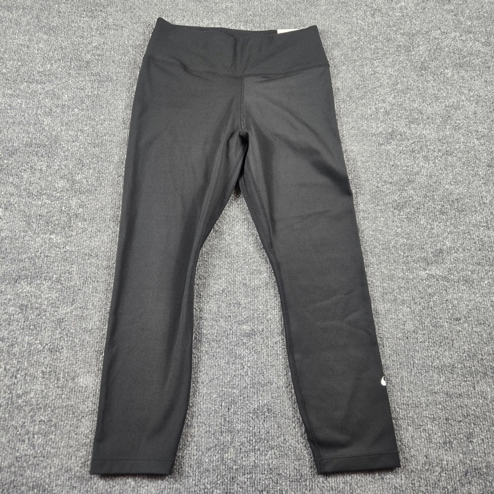 Nike One Training Leggings Womens S Black NWT Mid Rise Crop Dri-FIT Tight Fit
